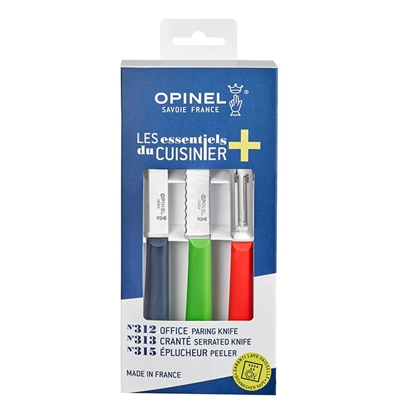 Couteaux Trio Essentiels+ N°312, N°313 et N°315 Opinel