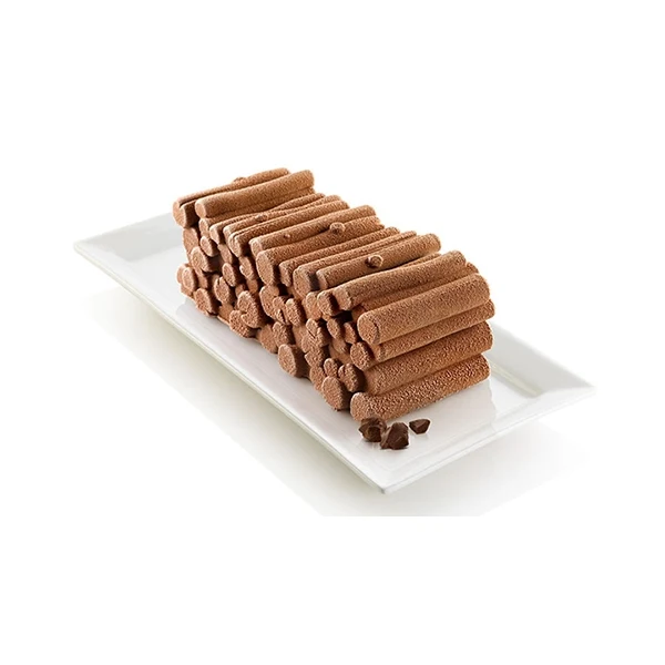 Kit moule à bûche en silicone Forêt Silikomart