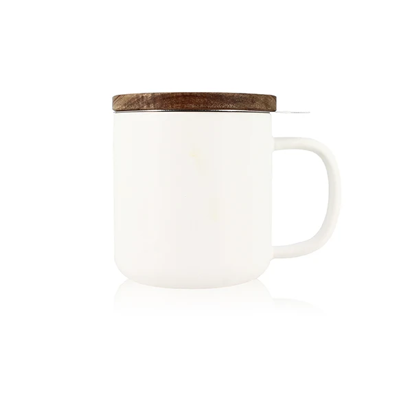 Tisanière mug Juliet en grès blanc 300 ml Ogo