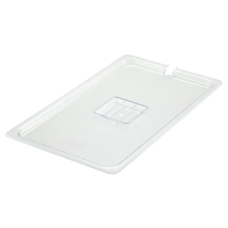 Sub-equip, Polycarbonate Food Pan Cover, Slotted, Clear - Full size