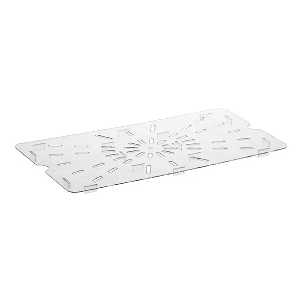 Sub-equip, Polycarbonate Drain Shelf, Full-Size, PC, Clear