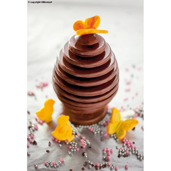 Moule œuf en chocolat 3D silicone Silikomart
