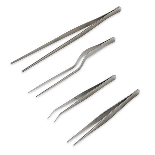 Set de 4 pinces à dresser de précision en inox Mathon