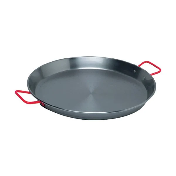 Poêle à paëlla 46 cm acier poli
