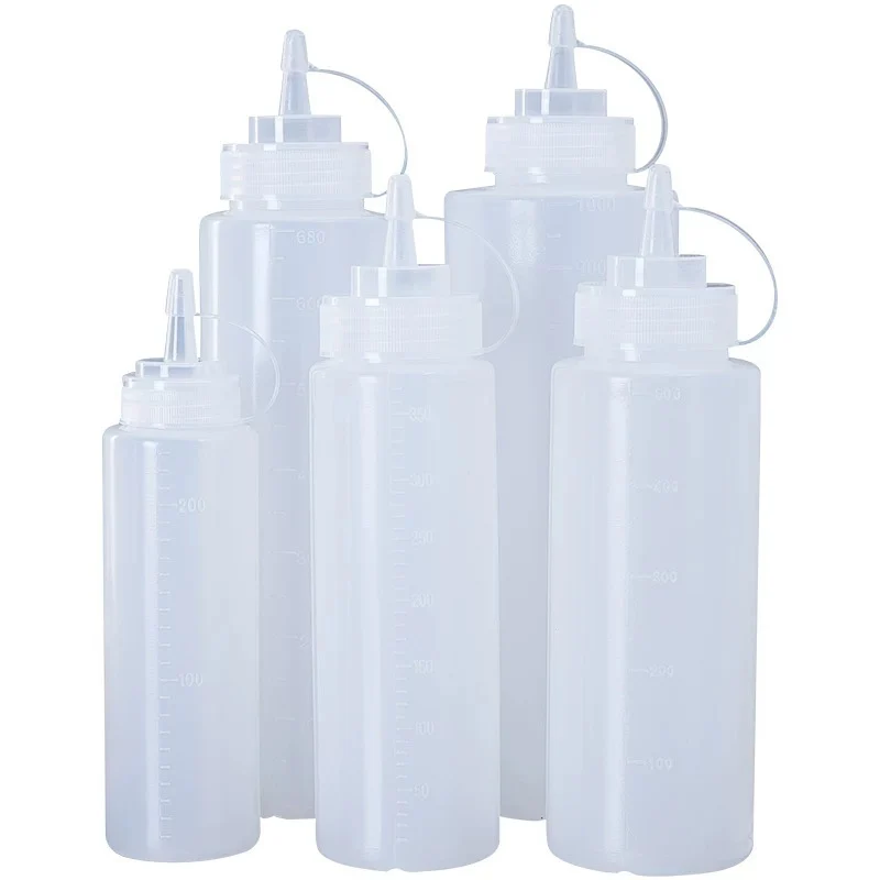 CHEFCO,FC5502-1C,8oz Squeeze Bottle with Lid-Clear White