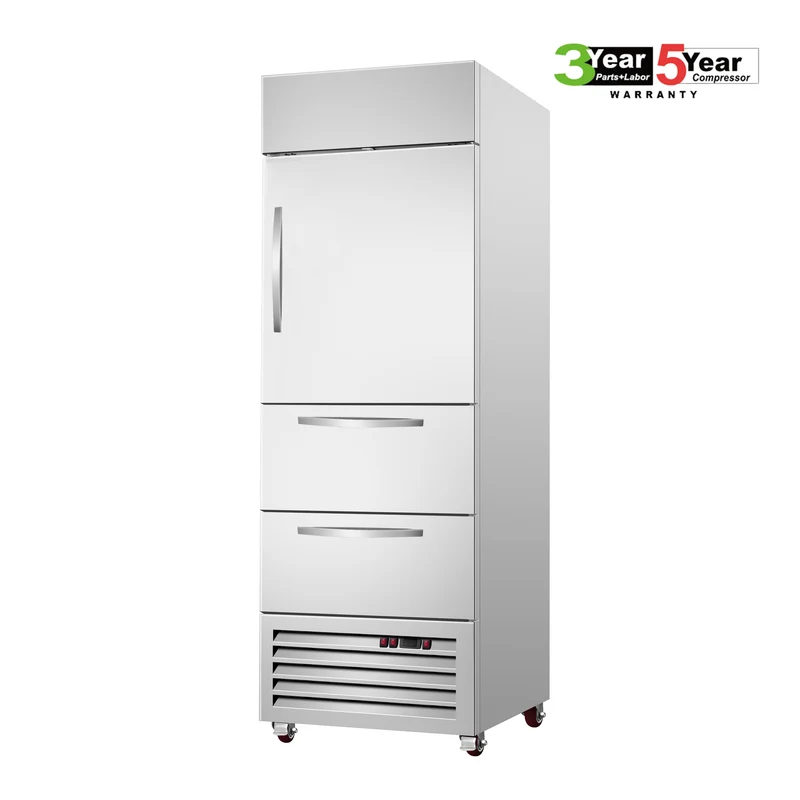 Sub-Equip, C-19BR-2D 27"Solid Door Reach-in Cooler With Two Drawers