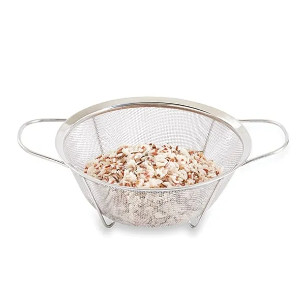 Passoire à maille fine sur pieds en inox pour riz 23,5 cm Mathon