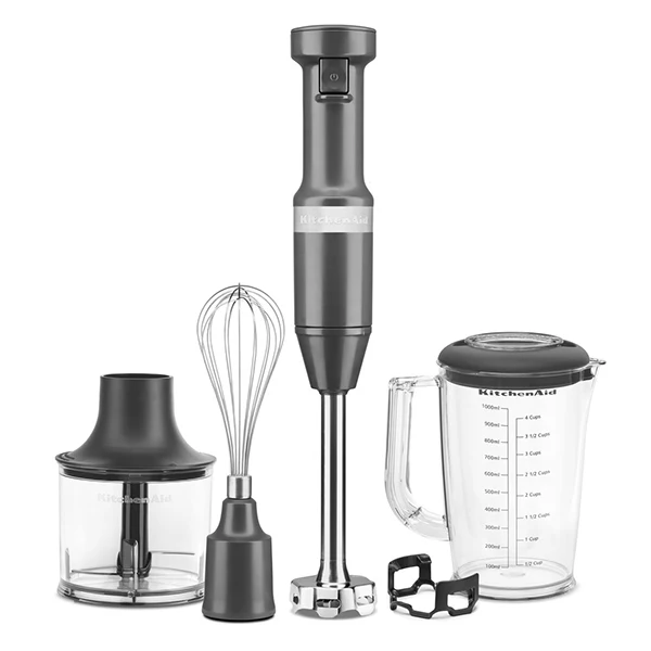 Mixeur plongeant 5 vitesses 180 W noir mat Kitchenaid 5KHBV83EBM Kitchenaid
