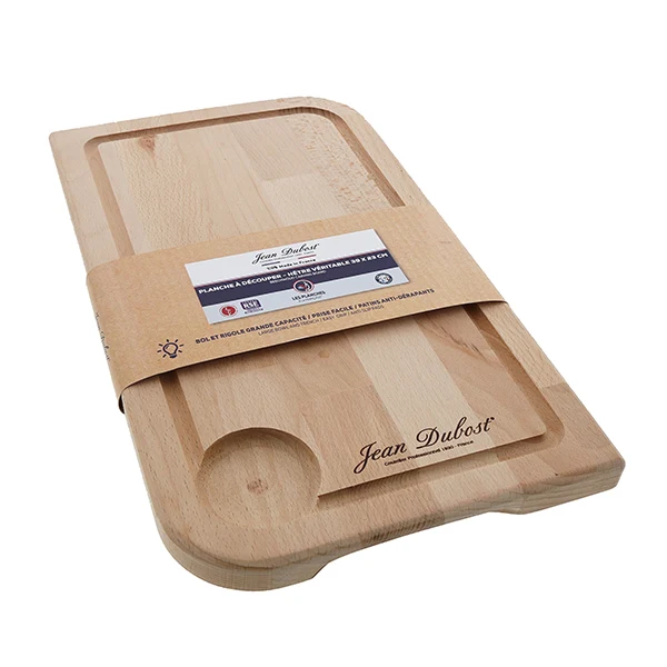 Planche à découper en bois de hêtre huilé 39 x 23 cm Jean Dubost