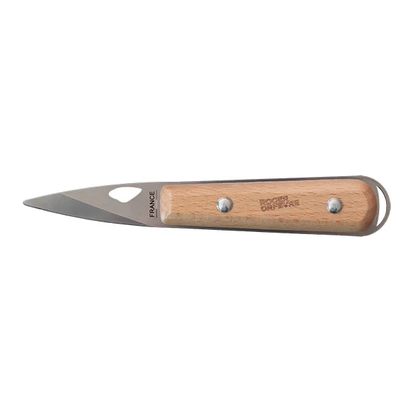 Lancette à huître manche en bois de hêtre 14 cm Roger Orfèvre