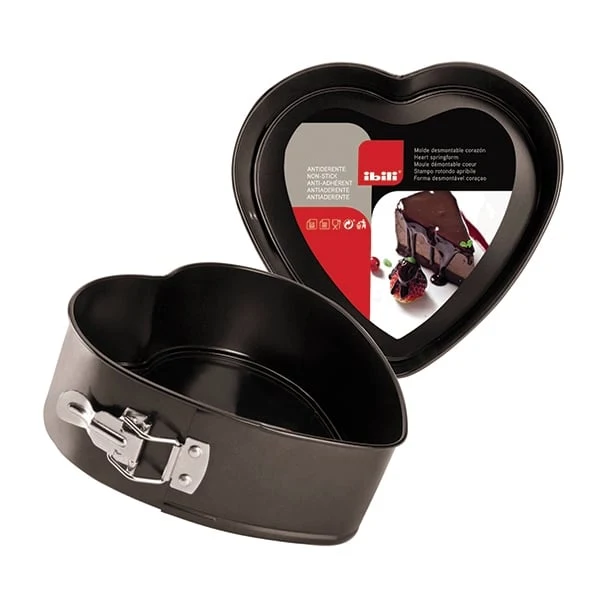 Moule cœur avec charnière 22 cm Ibili