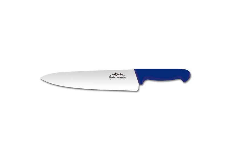 Sub-Equip,KFC-81B, High Carbon German Steel X50CrMoV15 Alloy 8" Cooks Knife with Blue Handle