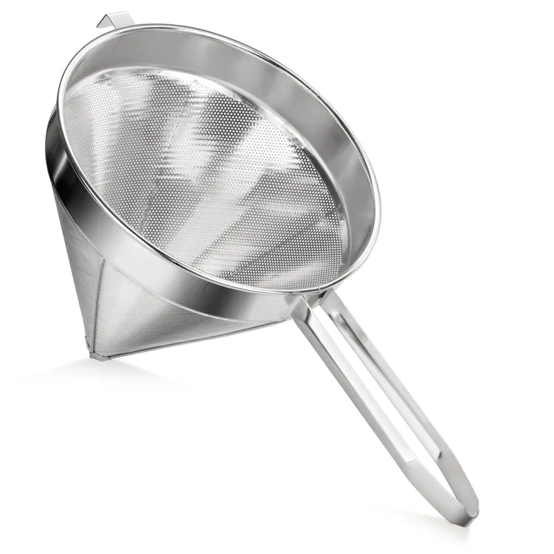 CHEFCO,SE-CCS-12F, Stainless Steel China Cap Strainer - 12", Fine