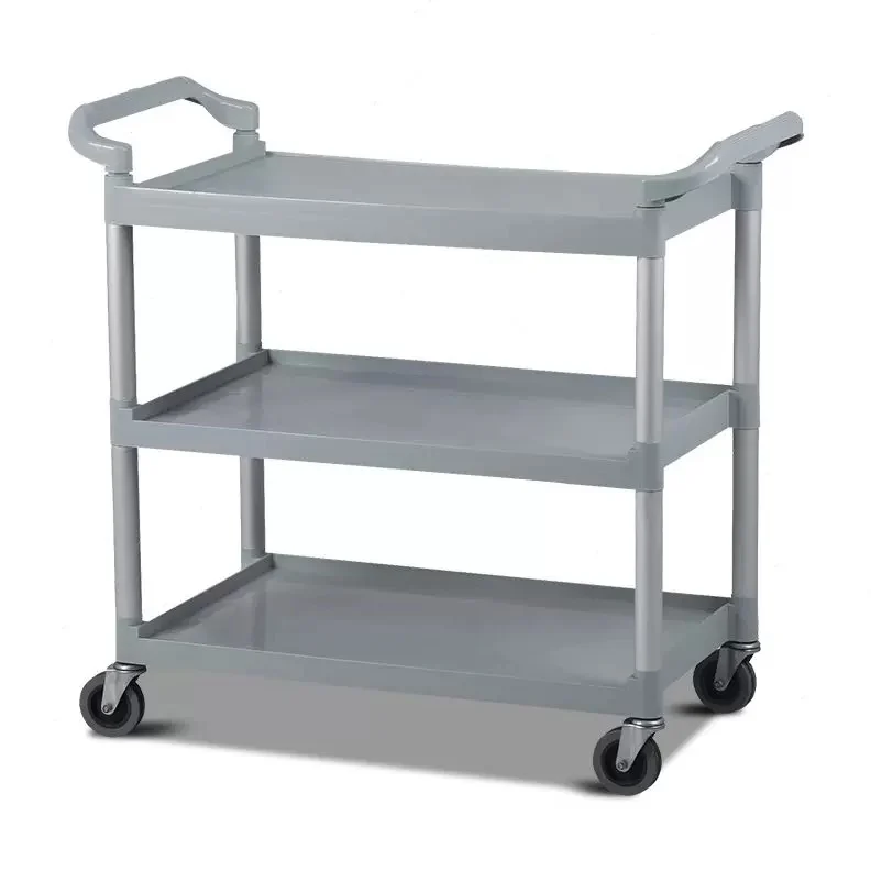 Sub-equip, UC-0312G, 3-Tier Utility Carts - Gray, 40-3/4L x 19-1/2W x 37-3/8H (carts only)