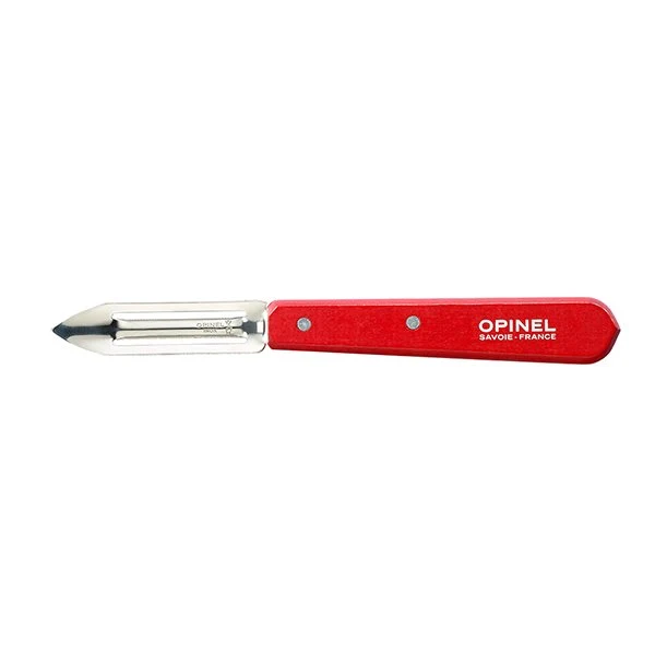 Eplucheur microdenté lame inox 6 cm coloris rouge Opinel