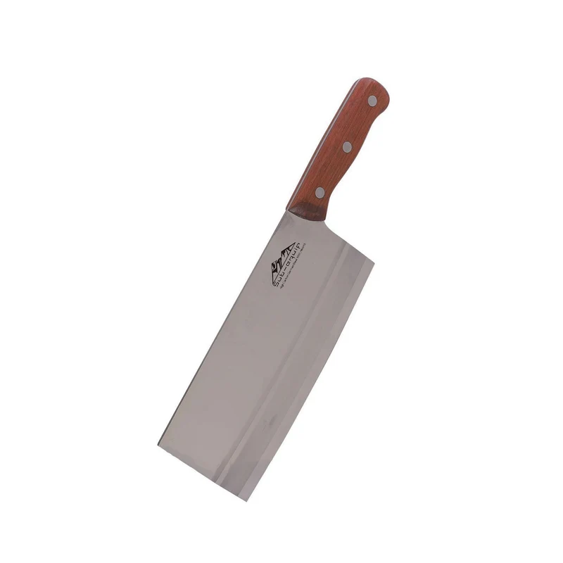 Sub-equip, Chinese Chef's Knife, high-carbon steel blade with wooden Handle (KCC-794)