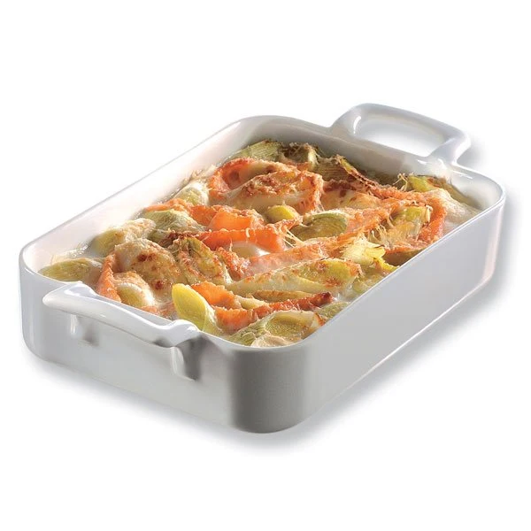 Plat rectangulaire porcelaine Belle Cuisine 19 cm Blanc Revol