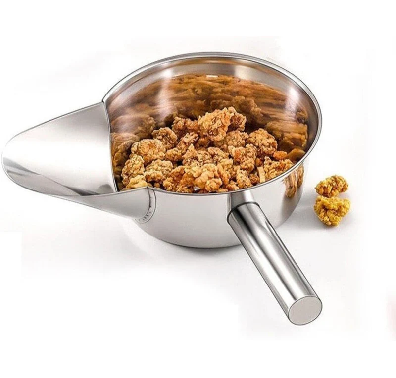 CHEFCO,WL-S21,Stainless steel Chip scoop shovel, Non-Slip popcorn scooper with handles