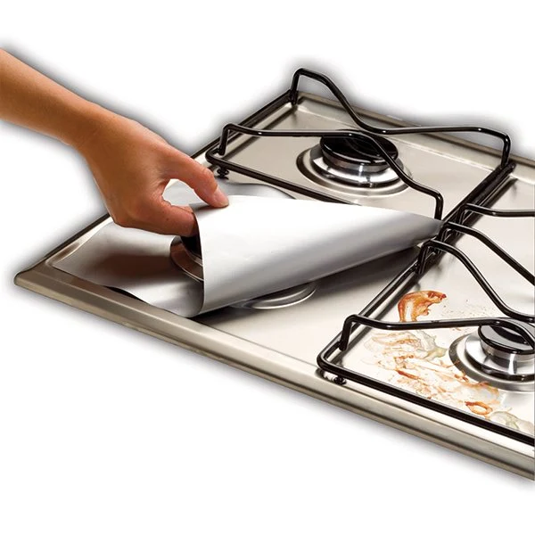 Set de 4 feuilles de protection pour plaques gaz NoStik