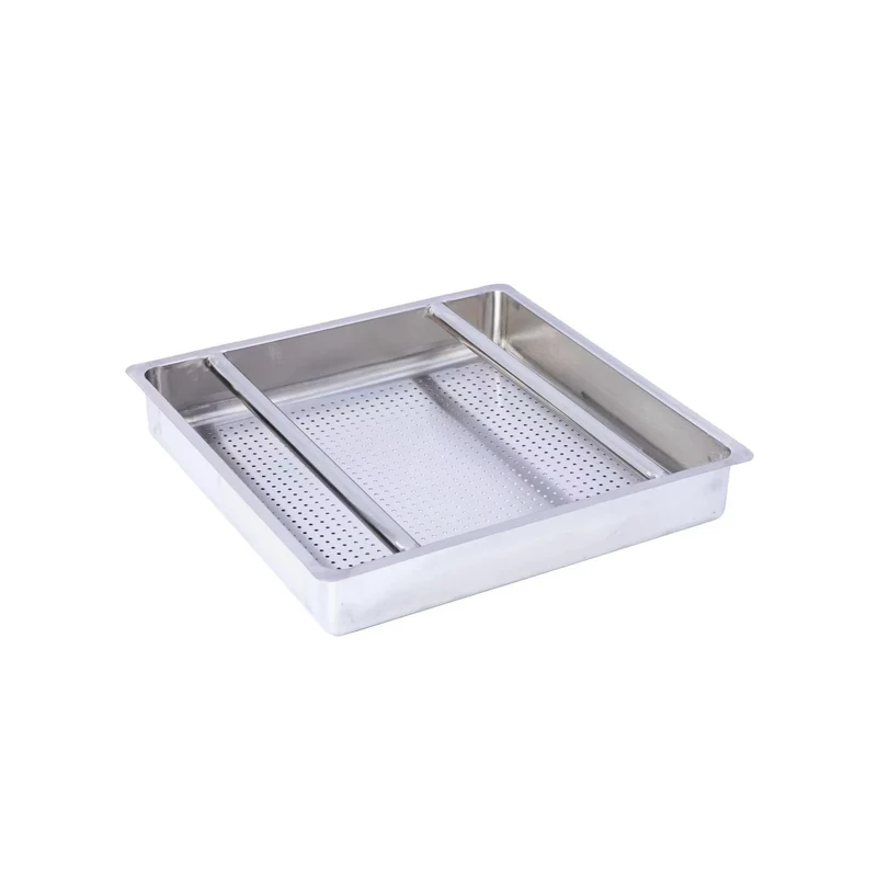 Metal 304, XPRDB-2020-318, Stainless Steel Pre-Rinse Basket,20" x 20" x4" H