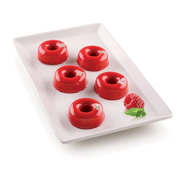 Moule 15 mini donuts silicone platinum Silikomart