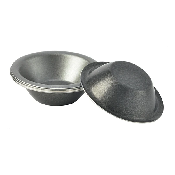 6 moules Pasteis de Nata aluminium revêtu 8 cm