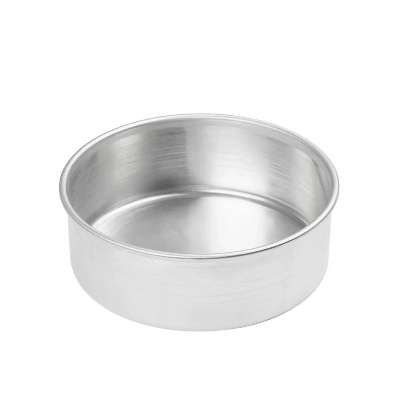 ACP-083 - Round Layer Cake Pan, Aluminum - 8" Dia x 3" H