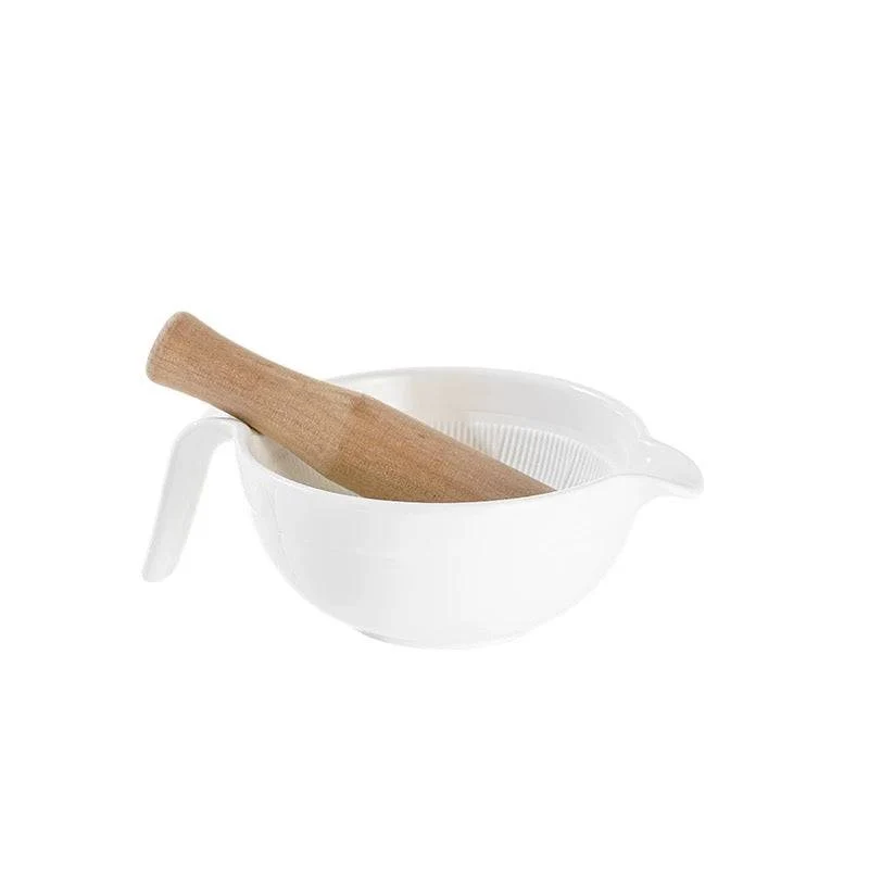 CGG-2,Ceramic Ginger and Garlic grinding Bowl with Handle, 4 7/8" Dia