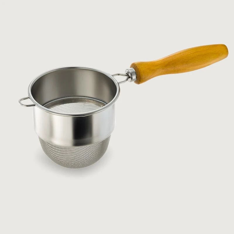 Japanese Strainer With Wooden Handle (Deep)-063119