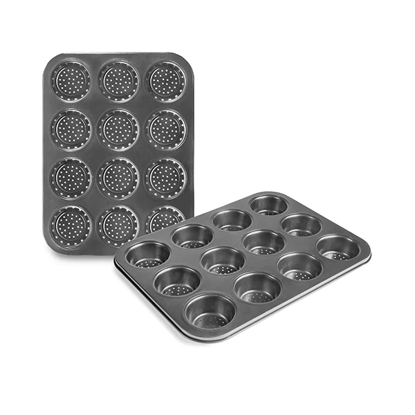 Plaque 12 biscuits perforée en acier 6 cm Ibili