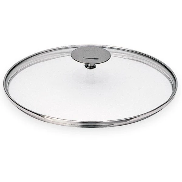 Couvercle en verre bombé Platine 24 cm Cristel