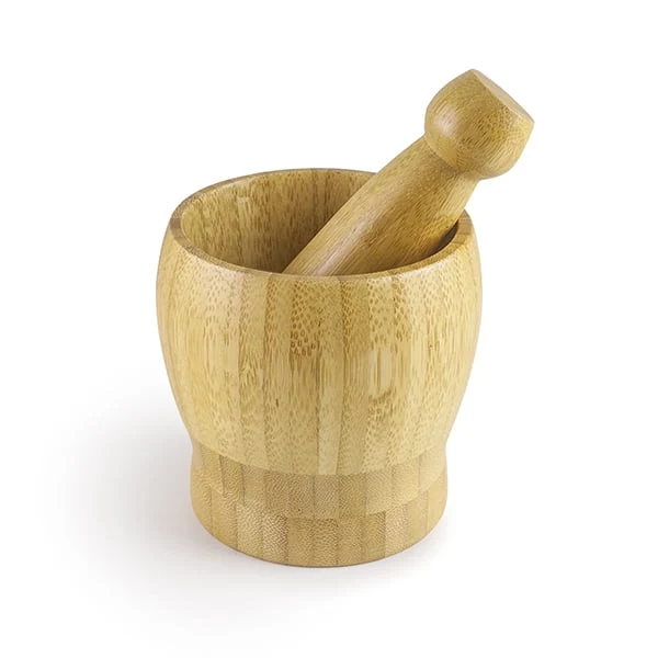 Mortier et pilon en bamboo 10 cm Ibili