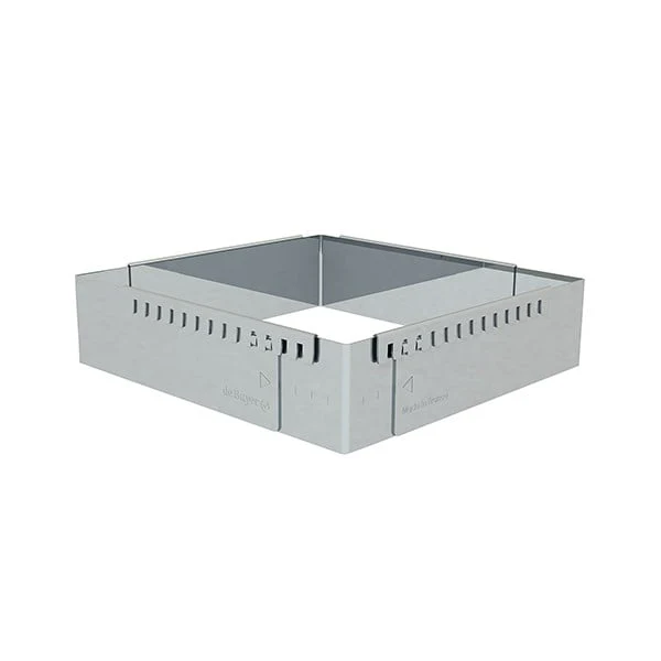 Cadre entremets carré adaptable inox 16 cm De Buyer