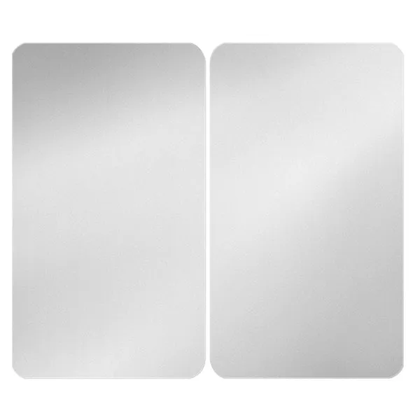 Set de 2 couvres plaques argent 30 x 52 cm Wenko by Maximex