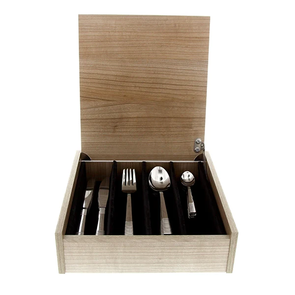 Ménagère Calenda 48 pièces coffret bois Albert de Thiers