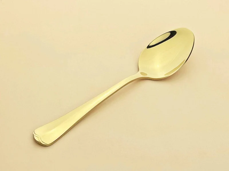 Sub-equip, 438-03,Gold Heavy Lafayette Dinner Spoon, 18/8 Heavy Weight, 12 pcs