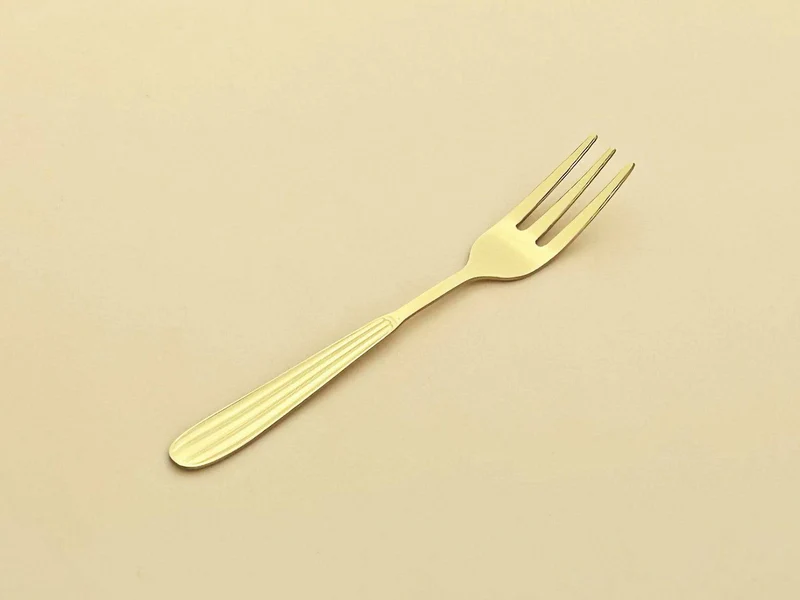 Sub-equip,184-06, Regency Desert Fork,18/0 Medium Weight, Gold, 12pcs
