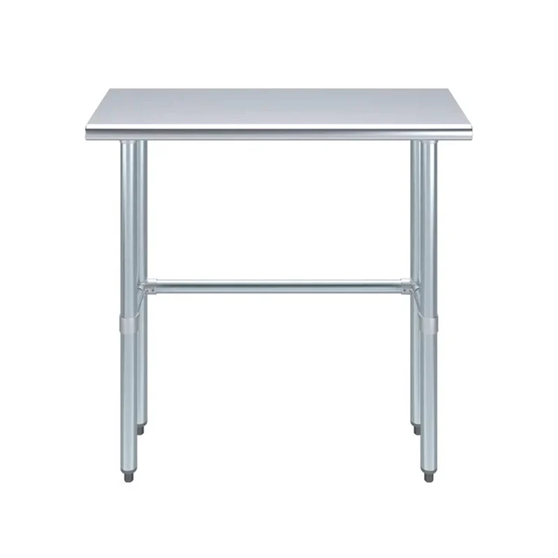 Chefco, WTO-1430-418, 14"x 30", 18 Gauge 430 Stainless Steel Work Table with open Base 34"Height