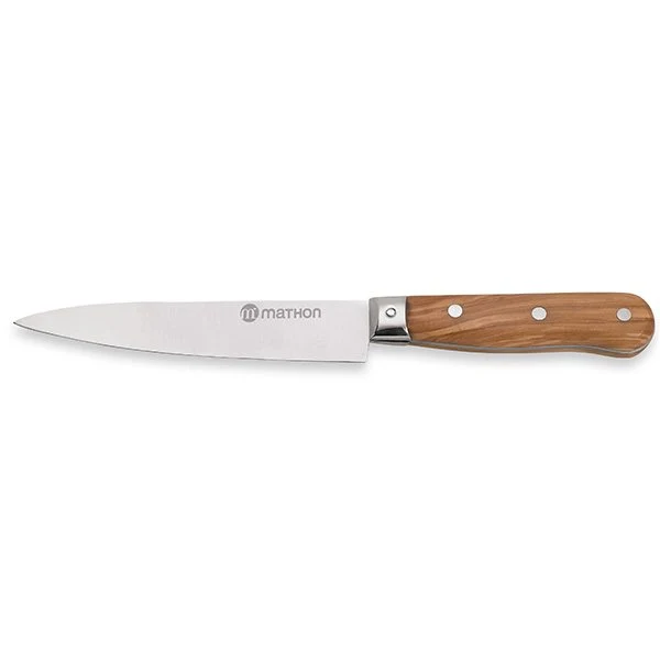 Couteau Chef bois d'olivier lame inox 15 cm Mathon
