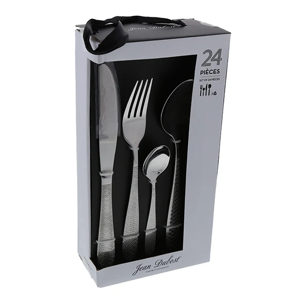 Ménagère 24 pièces inox Flower Jean Dubost