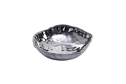 Pampa Bay Verona Porcelain Oversized Serving Bowl, Silver