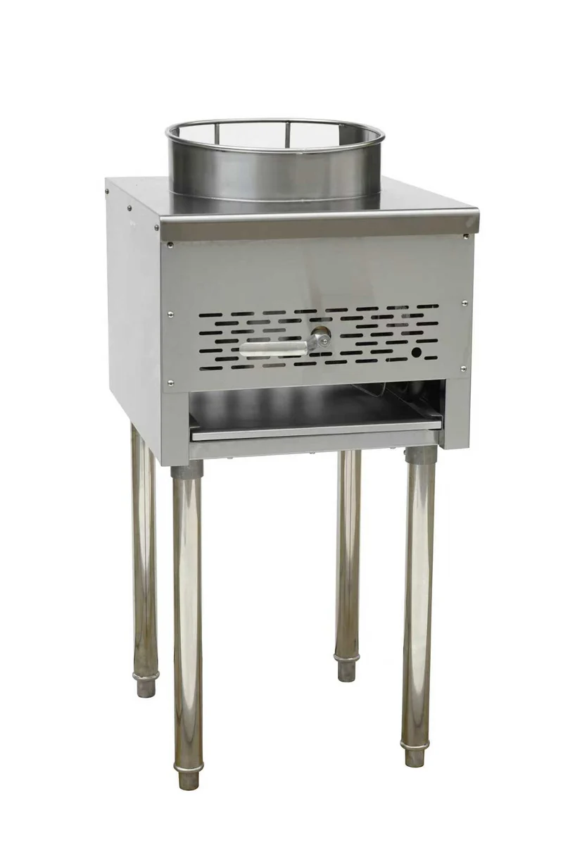 Turbo Range, Single Burner Mandarin Wok Range, Liquid Propane With 13" Cast iron burner, 9898,000 BTU