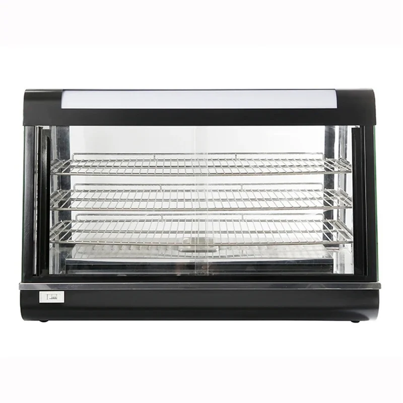 Sub-equip, 48" Self/Full Service 3 Shelf Countertop Heated Display Case with Sliding Doors (CHD-48)