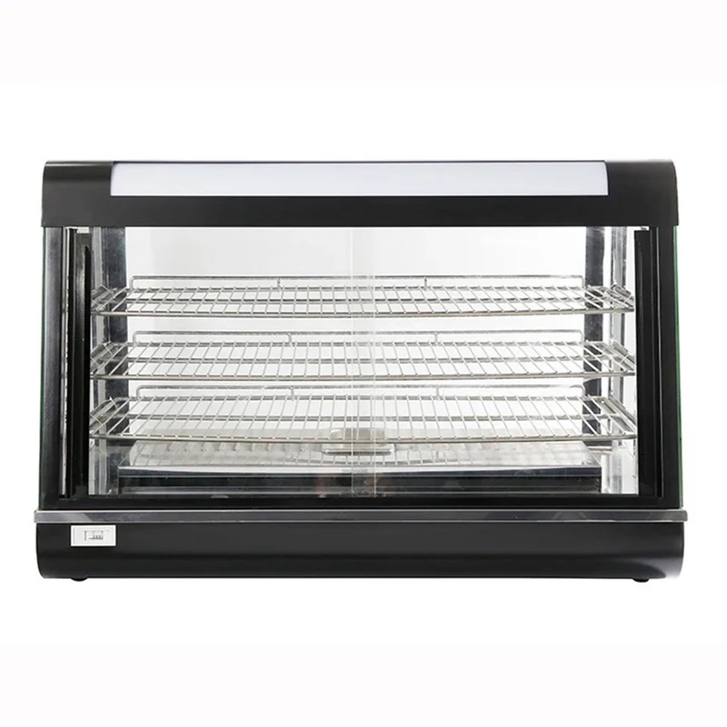 Sub-equip, 36" Self/Full Service 3 Shelf Countertop Heated Display Case with Sliding Doors (CHD-36)