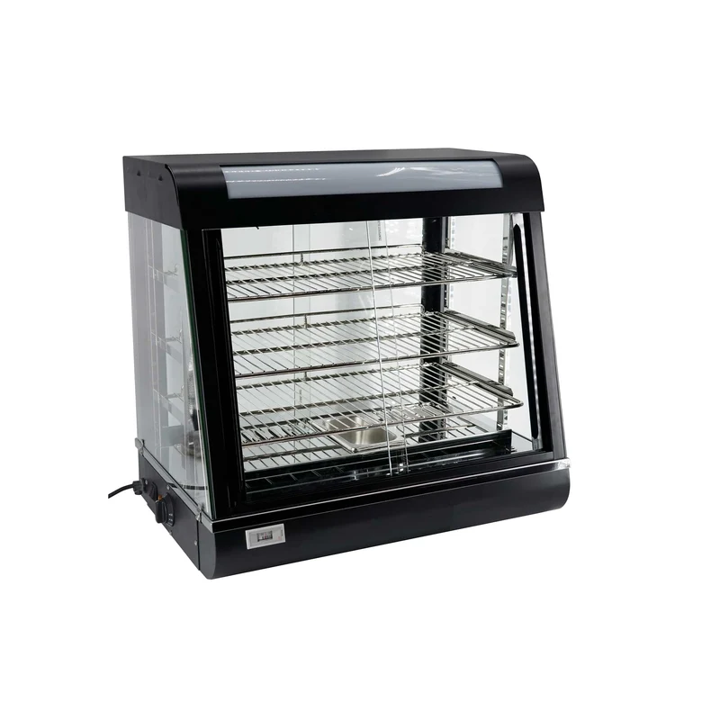 Sub-equip, 26" Self/Full Service 3 Shelf Countertop Heated Display Case with Sliding Doors (CHD-26)