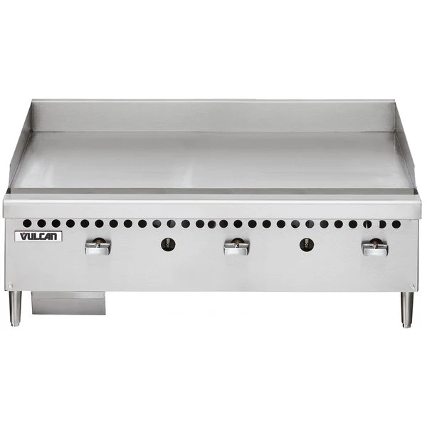 Vulcan VCRG36-M1 Natural Gas 36" Countertop Griddle with Manual Controls - 75,000 BTU