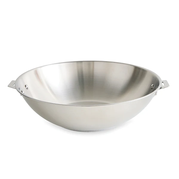 Wok tout inox Clips'inox sans manche 30 cm Mathon