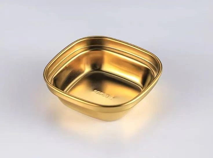 CHEFCO,KSD-1G,Stainless steel Korean-style Sauce Dish-Golden(1 Compartment/40G)