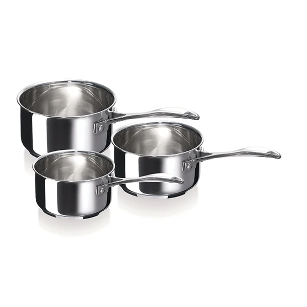 Set 3 casseroles inox Chef 16, 18 et 20 cm Beka