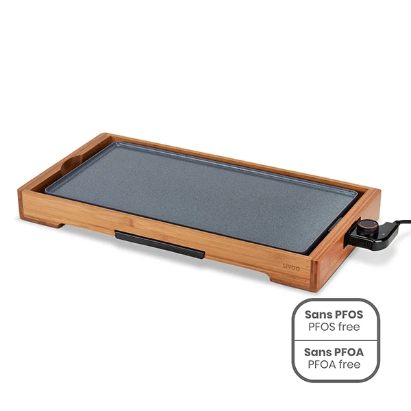 Plancha bambou revêtement céramique 2200 W DOC322 Livoo